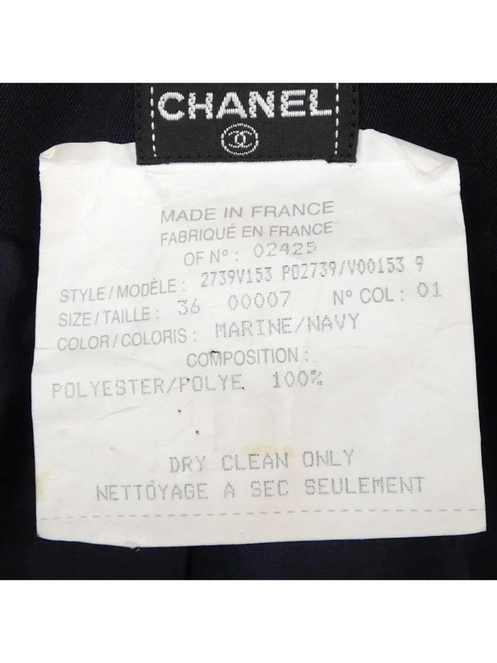 Chanel Vintage Jacket Navy